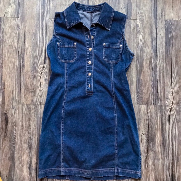 Woman’s Denim Button Up Dress - Picture 1 of 4